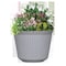 L&G 9.33 in. H X 12 in. W X 12 in. D X 12 in. D Polyresin Finola Planter Cement PVJ5012TCJ - alternate 2