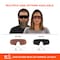 Ergodyne Matte Black Frame High Contrast Smoke Lens Safety Glasses, AFAS Color Enhancing Lens AEGIR-AFAS-HC - alternate 7