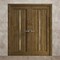 Sartodoors Interior Solid French Double Doors 64 x 80 inches, Ego 5014 Marble Oak, Wood Interior Solid Panel EGO5014DD-DMR-64 - alternate 4
