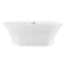 Kingston Brass 67" Acrylic Oval Double Ended Pedestal Tub with Drain, No Faucet Drillings, Glossy White VTOV673124 - alternate 1
