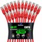 Maximm Cat6 Ethernet Cable 40ft 10Gbps 550MHz UTP, 20PK, Red, 20PK CAT6CCA-40RD20PK - alternate 1
