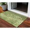 Homeroots 3' X 5' Olive Green Ikat Washable Indoor Outdoor Area Rug 576989 - alternate 1
