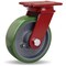 Hamilton ForgeMaster Swivel Caster, 8" x 2-1/2" Duralast Polyurethane (95A) on Cast Iron Wheel S-FM-8DT - alternate 1