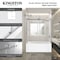 Kingston Brass 60" Acrylic Alcove Right-Hand Drain Tub with Left Sliding Tub Door, White/Brushed Nickel KVTAP603622R8 - alternate 3