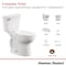 American Standard Cadet 3 10'' Rough-In Wht Chair Height Elongated Bowl 1.28 GPF Toilet 3378AB128ST.020 - alternate 5