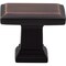 Designperfect 1-1/2 Overall Length Rectangle Cabinet Knob, Brushed Oil Rubbed Bronze DPA-A48KORB - alternate 1