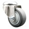Service Caster 3.5 Inch 316SS Thermoplastic Rubber Wheel Swivel Bolt Hole Caster SCC-SS316BH20S3514-TPRB - alternate 1