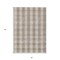 Homeroots 5' X 8' Beige And Brown Plaid Washable Indoor Outdoor Area Rug 595458 - alternate 4