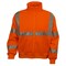 Reflective Apparel ANSI Type R Class 3 Sweatshirt with Removable Hood, Systems Gear 602ST-OR-3X - alternate 1