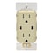 Leviton USBReceptacle, 15A, Ivory, Thermoplastic T5636-I - alternate 1