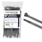 Kable Kontrol Metal Pawl Cable Ties, 8 in L, 2.25 in Max Bundle Dia., Black, Nylon 6-6 + Stainless Steel, 100 PK ctmp-08-120-100-bk - alternate 1