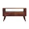 Homeroots 35in Brown Solid Wood Enclosed and Open Storage TV Stand 719185 - alternate 1