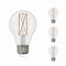 Bulbrite LED Filament, 8.5 Watt Dimmable A19 Light Bulb, Clear Glass Finish, E26 Base, 5000K, 800 Lumens, 4PK 862071 - alternate 1