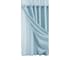 Homeroots Light Blue Sheer and Grid Shower Curtain and Liner Set 399760 - alternate 1