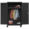 Sandusky Lee Heavy Duty Mobile Welded Steel Wardrobe Cabinet, 46x24x72, Black TAWR462472-09 - alternate 5