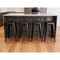 Homeroots Set of Four 26" Black Steel and Metal Low Back Counter Height Bar Chairs, 4PK 555111 - alternate 6