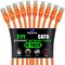 Maximm Cat6 Ethernet Cable 2ft 10Gbps 550MHz UTP, 10PK, Orange, 10PK CAT6-CCA-2FTORANGE-10PK - alternate 1