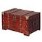Vintiquewise Small Wooden Storage Box and Decorative Trunk Ideal for Home Decor, Treasure Box, and Storage QI003001 - alternate 1
