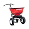 Buyers Products 100 lbs Cap Spinner Walk Behind Spreader For Ice Melt & Rock Salt, Up to 4 ft Spread, Fixed T Handle 3042650 - alternate 1