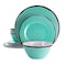 Elama Azul Banquet 12 Piece Lightweight Melamine Dinnerware Set in Turquoise EL-AZULBANQUET - alternate 1