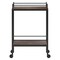 Homeroots Brown and Black Steel Rolling Bar Cart 530448 - alternate 3