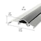 M-D Building Products 3-3/4 in. x 3/4 in. x 32 in. Silver Aluminum and Vinyl Heavy-Duty Low-Profile Threshold 08086 - alternate 4
