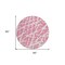 Homeroots 8' Round Pink and Ivory Round Abstract Washable Non Skid Indoor Outdoor Area Rug 559303 - alternate 3