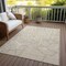 Homeroots 10' X 14' Beige And Tan Abstract Washable Indoor Outdoor Area Rug 601103 - alternate 4