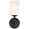 Nuvo Liam, 1 Light Vanity, Matte Black, White Opal Glass 60/8211 - alternate 6