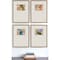 Homeroots Set Of Four Off Center Abstract Gold Framed Print Wall Art, 4PK 525941 - alternate 2