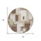 Homeroots 8' Brown Ivory And Taupe Round Geometric Washable Indoor Outdoor Area Rug 613201 - alternate 6
