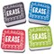 Ashley Productions Non-Magnetic Mini Whiteboard Erasers, Chalk Loop, 10PK 78002 - alternate 1