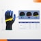 4Dock Foam Latex Coated Glove, Blue/Yellow, XL 12 PK WG001-XL - alternate 3