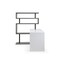 Homeroots 93" White and Gray Wood and Metal L Shape Writing Desk 543806 - alternate 4