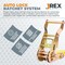 Jrex Safety HD Ratchet Strap with Double J Hooks, Yellow 4 in x 30 ft Tie Down RTD430-JR-DJH-1 - alternate 3