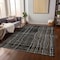 Homeroots 3' X 5' Black Ivory And Brown Striped Washable Indoor Outdoor Area Rug 597373 - alternate 6