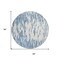 Homeroots 8' Denim Blue And Ivory Round Abstract Washable Indoor Outdoor Area Rug 612649 - alternate 2
