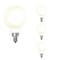Bulbrite 40w Equivalent Dimmable (E12) Candelabra Screw Base Milky Filament G16 LED Light Bulb, 3000K, 4PK 862695 - alternate 1