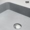 Vigo Cypress Concreto Stone Rectangular Fluted Bathroom Vessel Sink VG04075 - alternate 3