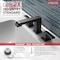 Delta 3-hole 4-16" installation Hole Widespread Lavatory Faucet, Matte Black 3567-BLMPU-DST - alternate 4