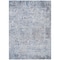 Homeroots 10' X 14' Sky Blue Charcoal And Ivory Abstract Washable Indoor Outdoor Area Rug 604558 - alternate 5