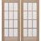 Doornmore G112, 74.5" x 82" ( 2x36" Door) Left Hand, Mahogany SDL 12 Lite Exterior Door G112-SW-3680_2_LI - alternate 7