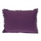 Homeroots 14" X 20" Purple and White Striped Cotton Throw Pillow With Fringe 529246 - alternate 5