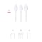 Smarty Had A Party Medium Weight Disposable Plastic Teaspoons, 1000PK 754-CASE - alternate 6