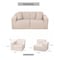 Deko Living 2 Place Seating  Beige Compressed Foam Sectional Sofa CIF50217SET - alternate 3