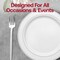 Smarty Had A Party Shiny Silver Moderno Disposable Plastic Dinner Forks (300 Forks), 300PK 9330-SFK-CASE - alternate 7