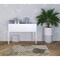 Homeroots 3' X 5' Gray Floral Stain Resistant Non Skid Indoor Outdoor Area Rug 521641 - alternate 1