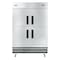 Koolmore 54 in. Commercial Stainless Steel Solid Half Door Reach-In Freezer, 47 cu. ft. RIF-2D-SSHD - alternate 3