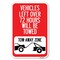 Signmission Vehicles Left Over 72 Hours Will Be Towed Tow, 12 Inch x 18 Inch 1 Sign, Heavy Gauge Aluminum A-1218-22739 - alternate 1
