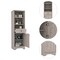 Homeroots 17" Light Gray Wood Freestanding Single Door Bathroom Vanity 479919 - alternate 1